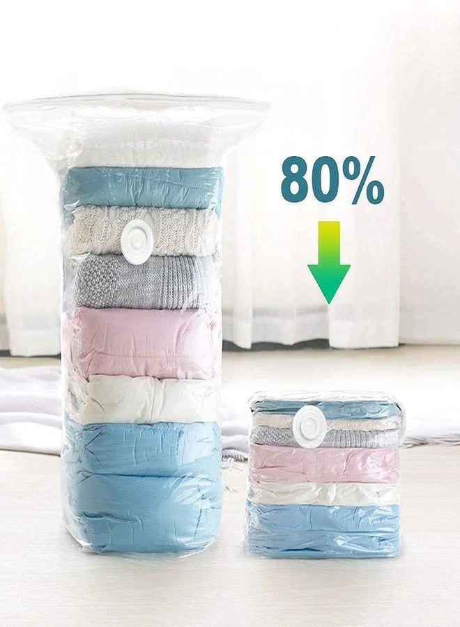 DHAVL Reusable Vacuum Bag pace Saver Quit Vacuum Plastic Storage Bag for Clothes, Blankets, Home & Travel (SIZE : 60 cm x 80 cm) (PACK OF 4) - Image 2